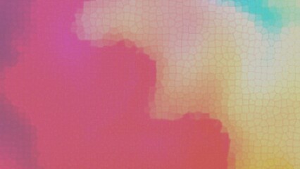 Obraz premium A vibrant abstract image featuring a pastel color palette in a mosaic-like texture. The colors blend seamlessly, creating a soft and dreamy effect.
