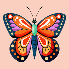 colorful butterfly vector illustration