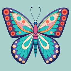 colorful butterfly vector illustration