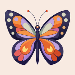 colorful butterfly vector illustration