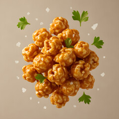 Caramel Popcorn with Salt and Parsley