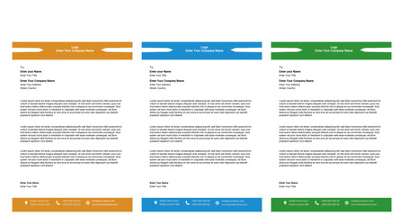 Modern Clean Letterhead Template – Professional A4 Business Document Design