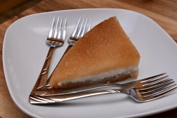 Cyprus dessert Ekmek Kadayifi