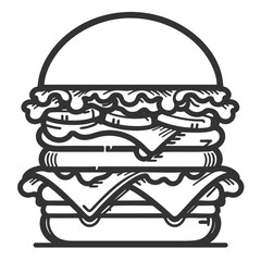 Double Cheeseburger: A Delicious Fast Food Meal