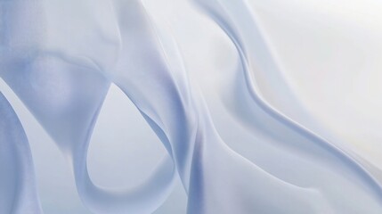 Obraz premium Serene Light Blue Silk Drape Abstract Background