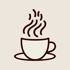 Steaming cup of coffee placed on cozy blanket in natural light with calm ambiance