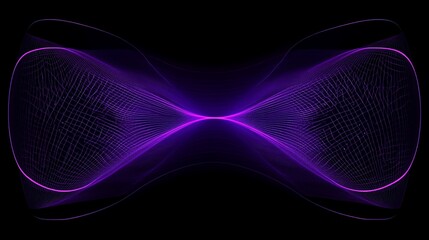 Abstract Purple Energy Flow: Dynamic Grid Lines in Dark Space