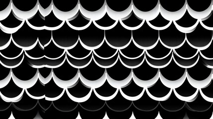 Abstract Monochrome Scaled Pattern Design