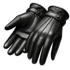 Leather golves on transparent background