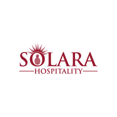 Modern solar logo with bright sun elements and clean lines, symbolizing renewable energy, sustainability, and innovation. Ideal for eco-tech and green energy companies.

