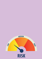 Low risk meter icon. Fuel level sign business concept.Rating indicator 