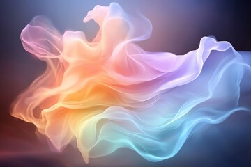 Fototapeta premium Abstract flowing shapes gradient background design