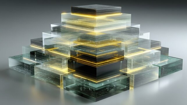 Ai-enhanced trade confirmation stack viewer icon concept for efficient trade management and monitoring systems
