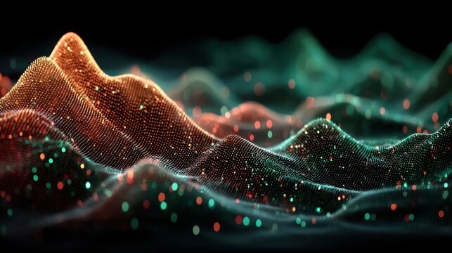 Conceptual illustration of an ai-trained swing duration normalizer icon for financial data analysis and management