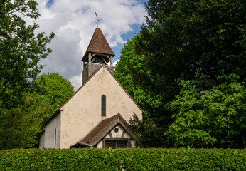 The Church of Saint Mary the Virgin in Farleigh, Surrey, UK. This ancient historic building dates back to about 1083AD.