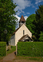 The Church of Saint Mary the Virgin in Farleigh, Surrey, UK. This ancient historic building dates back to about 1083AD.
