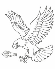 eagle coloring pages for kids