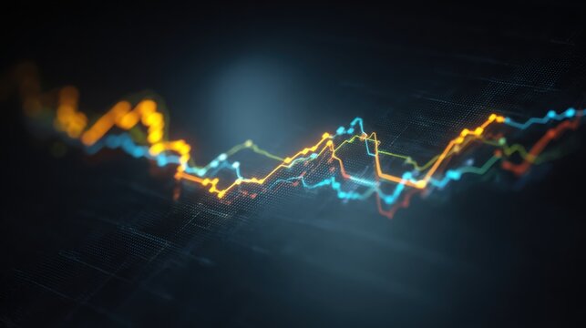 Elegant real-time display of bond yield snapshot icon concept demonstrating financial market trends and data analysis