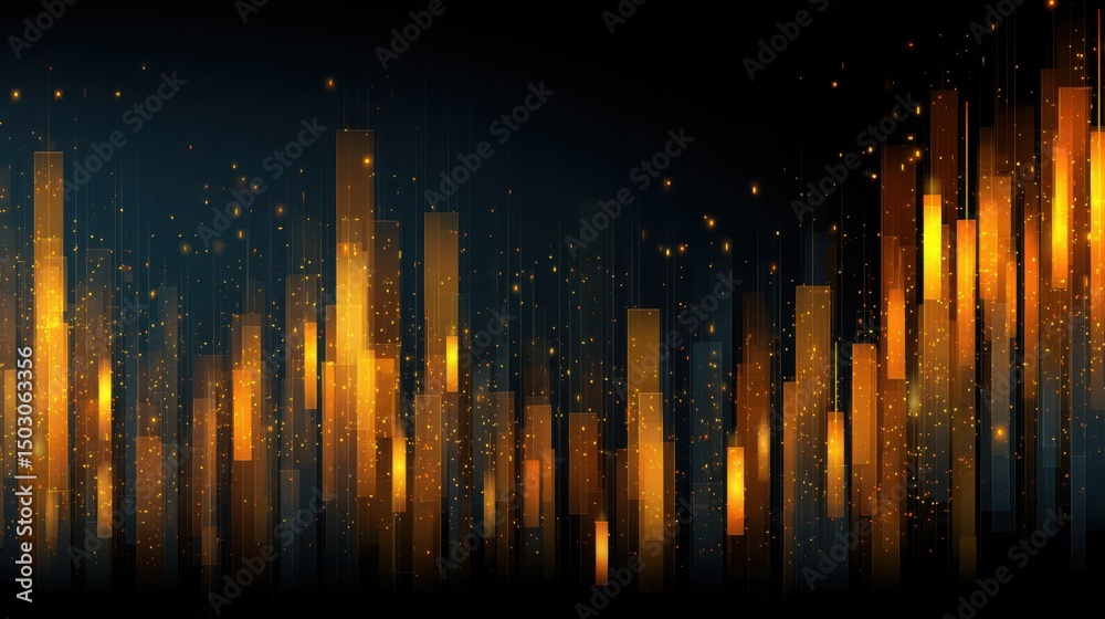 Poster decentralized fib entry heat scanner icon concept emphasizing data insights and visualizations for e