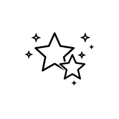 silver star on white background