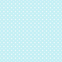 Light Blue Seamless Pattern with White Dots for Backgrounds, Textiles, and Crafts