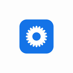 gear modification icon sign vector