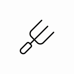 rake tool icon sign vector