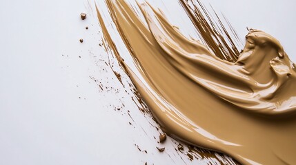 Abstract Swirl of Liquid Foundation Makeup Texture