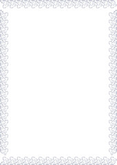 hand drawn koi fish Japanese frame. Carp fish template. Exotic mammal underwater life