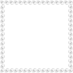 Jellyfish frame. Exotic mammal underwater life template. Frame with empty space for your text