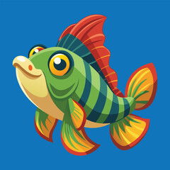 Goby fish vector art illustration.