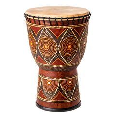 Authentic Australian Aboriginal Drum. PNG.