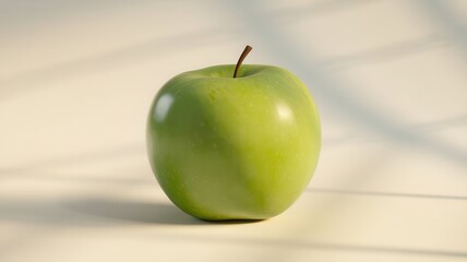 Vibrant green apple displaying healthy and visually appealing fruit
