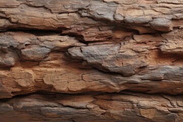Rustic Brown Wood Bark Texture: A Detailed Natural Stone-Like Image
