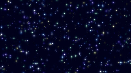 Fototapeta premium shiny fairy twinkle stars glittering and glowing night sky, space and lullaby nursery rhyme social media background