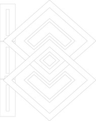 Abstract Tribal Letter B Vector Illustration – Geometric Alphabet Font for Logos and Digital Typography Design