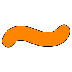 tilde illustration hand drawn isolated vector