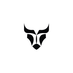 A sleek and modern Cow or bull logo
 with a glowing effect, symbolizing strength, vitality, and luxury. Perfect for businesses in finance, agriculture, and premium branding.
