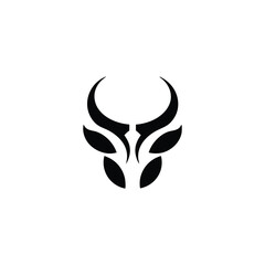 A sleek and modern Cow or bull logo
 with a glowing effect, symbolizing strength, vitality, and luxury. Perfect for businesses in finance, agriculture, and premium branding.
