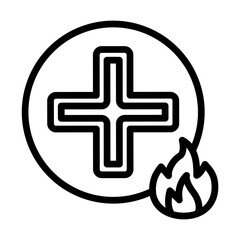 Fototapeta premium DisasterResponse line icon