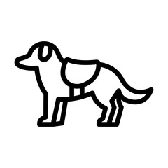 SearchAndRescueDog line icon