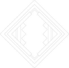 Abstract Tribal Letter O – Geometric Ethnic Alphabet Illustration for Modern Design