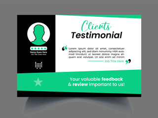 Professional review design template 