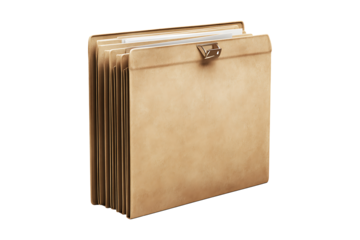 Empty File Folder isolated on transparent background