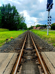 Railway track in the countryside