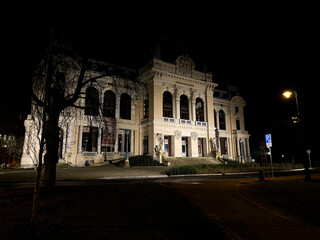 Ancient castle-like buildings in Karlovy Vary