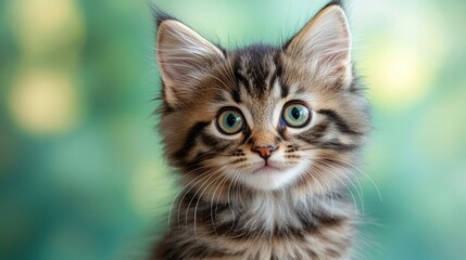 Adorable Kitten with Striking Eyes
