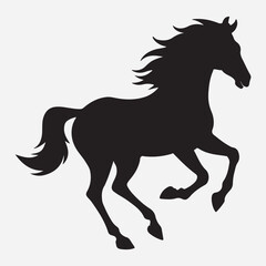 classic Horse silhouette icon illustration