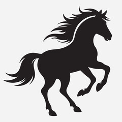 classic Horse silhouette icon illustration