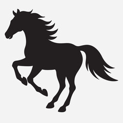 classic Horse silhouette icon illustration
